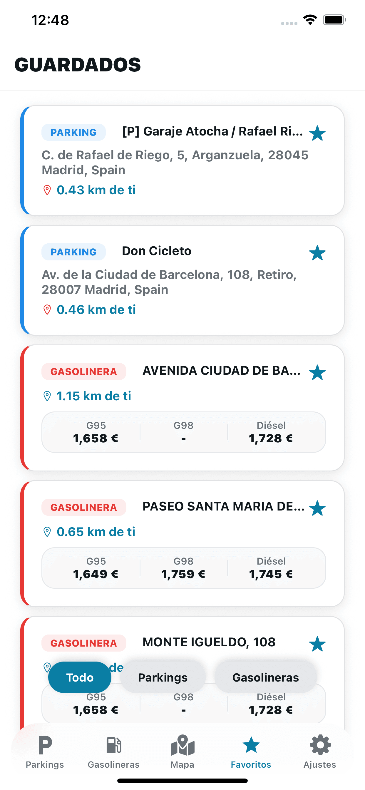 Tus sitios, siempre a mano.
